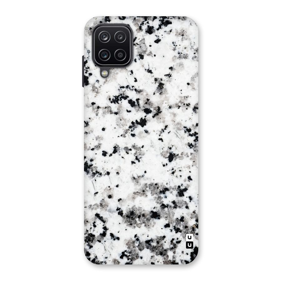Charcoal Spots Marble Back Case for Galaxy A12