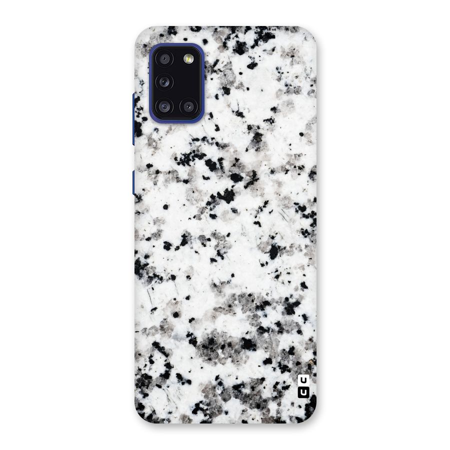 Charcoal Spots Marble Back Case for Galaxy A31