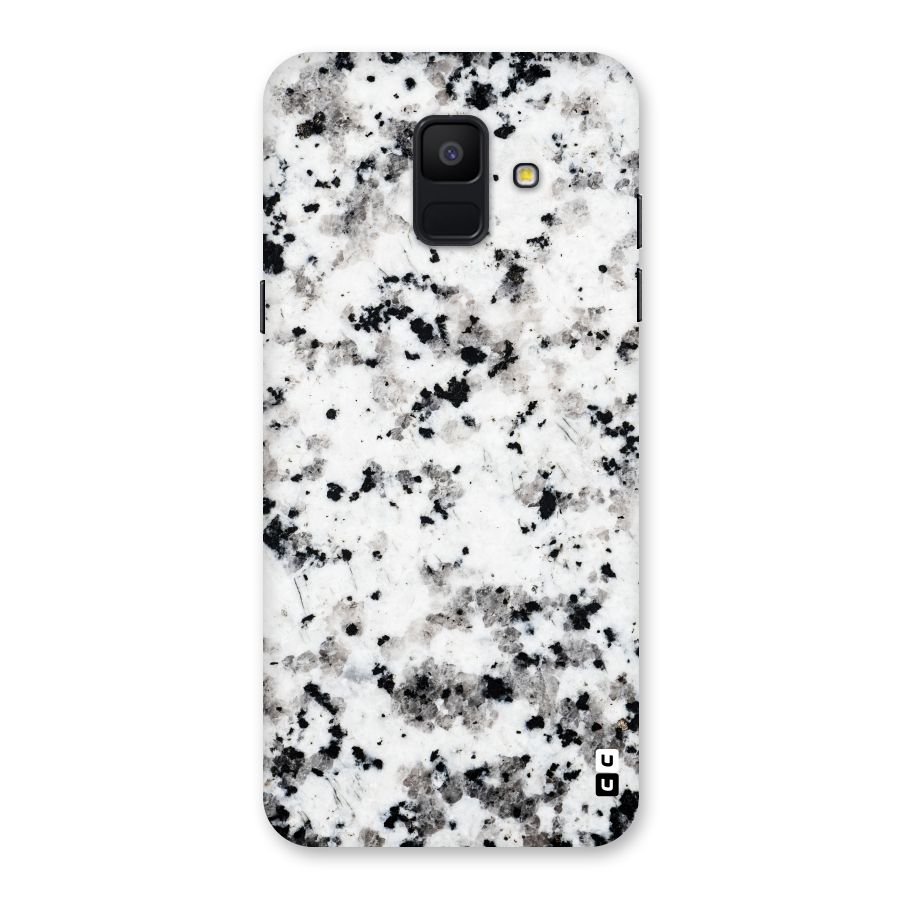 Charcoal Spots Marble Back Case for Galaxy A6 (2018)