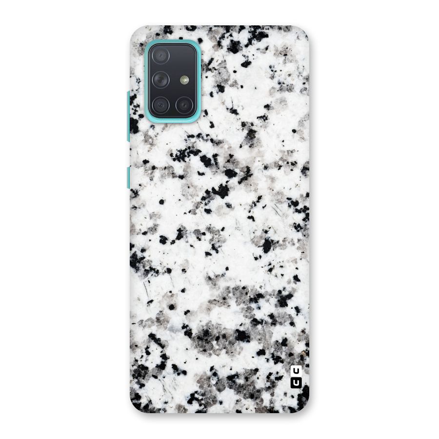 Charcoal Spots Marble Back Case for Galaxy A71