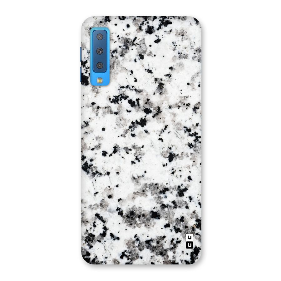 Charcoal Spots Marble Back Case for Galaxy A7 (2018)