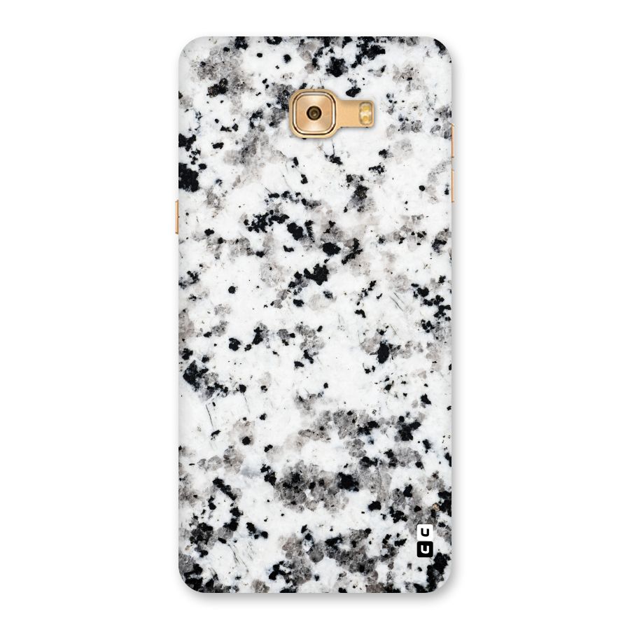 Charcoal Spots Marble Back Case for Galaxy C9 Pro
