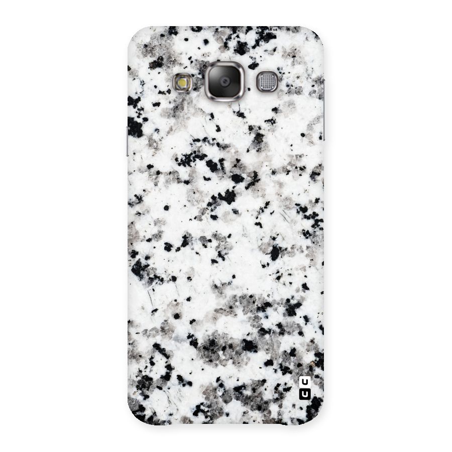 Charcoal Spots Marble Back Case for Galaxy E7