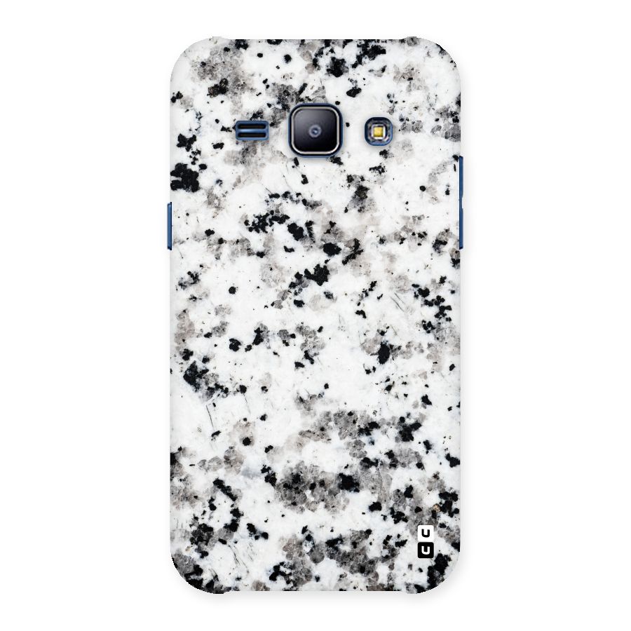 Charcoal Spots Marble Back Case for Galaxy J1