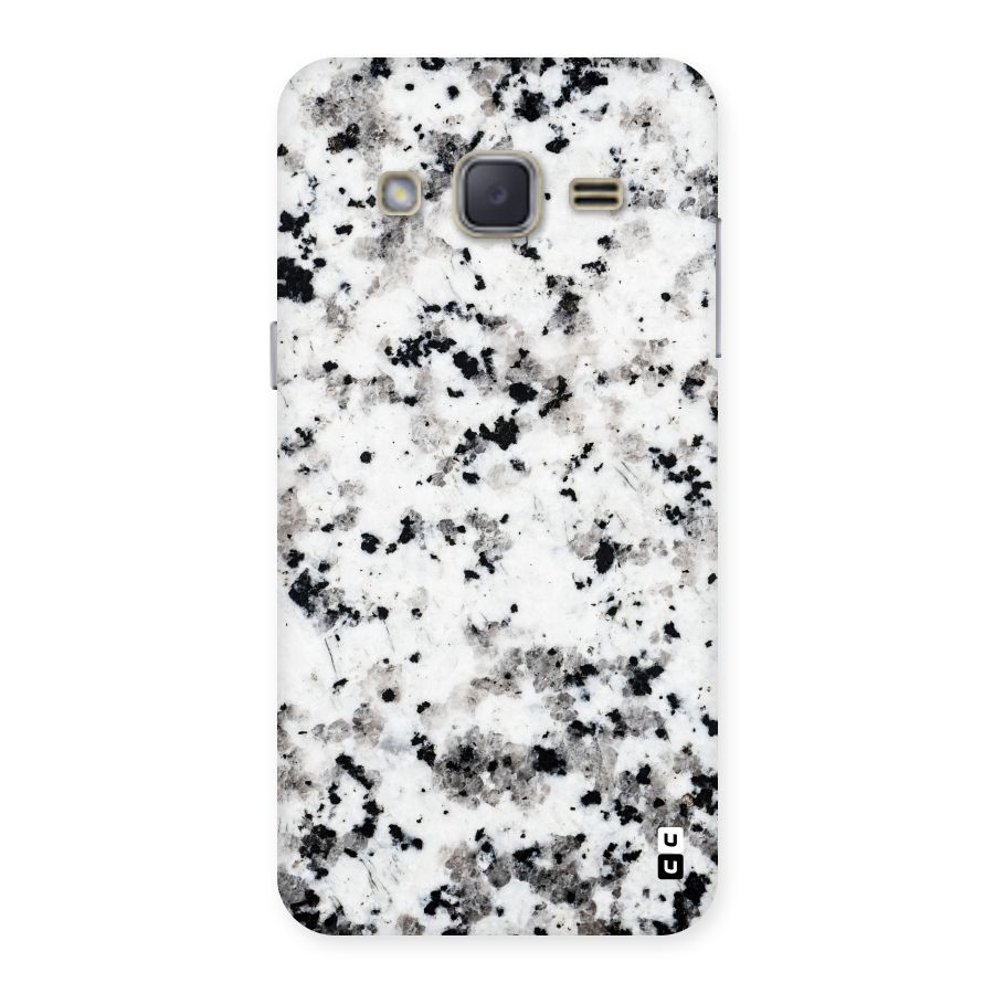 Charcoal Spots Marble Back Case for Galaxy J2