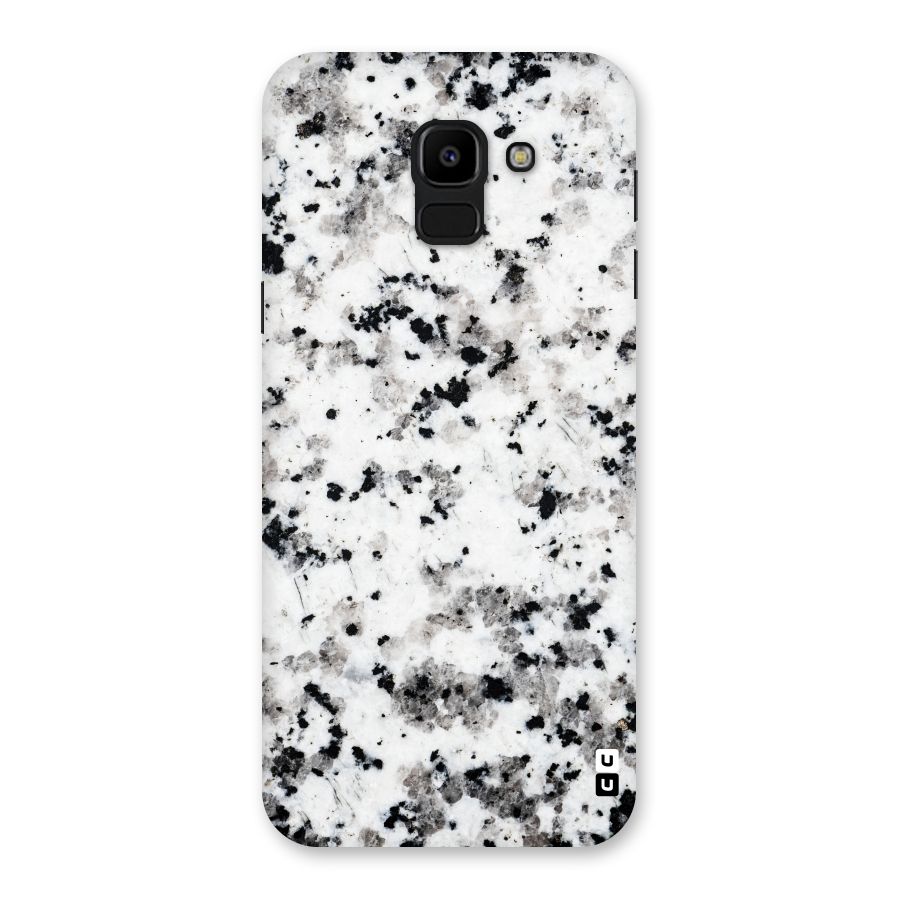 Charcoal Spots Marble Back Case for Galaxy J6