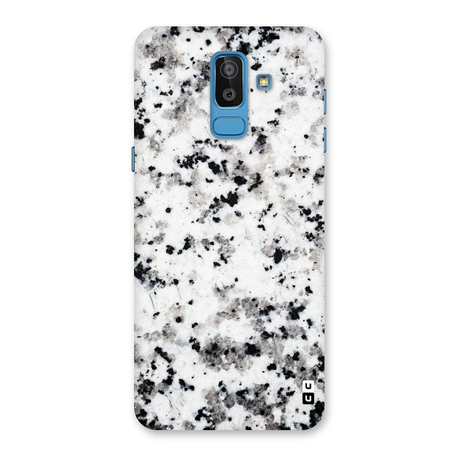 Charcoal Spots Marble Back Case for Galaxy J8