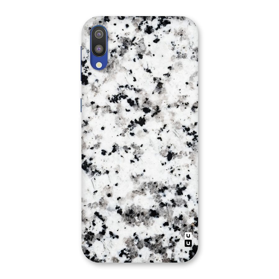 Charcoal Spots Marble Back Case for Galaxy M10