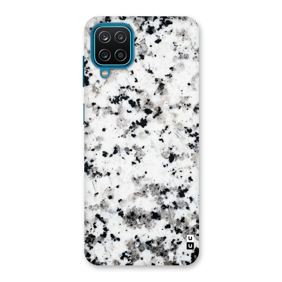 Charcoal Spots Marble Back Case for Galaxy M12
