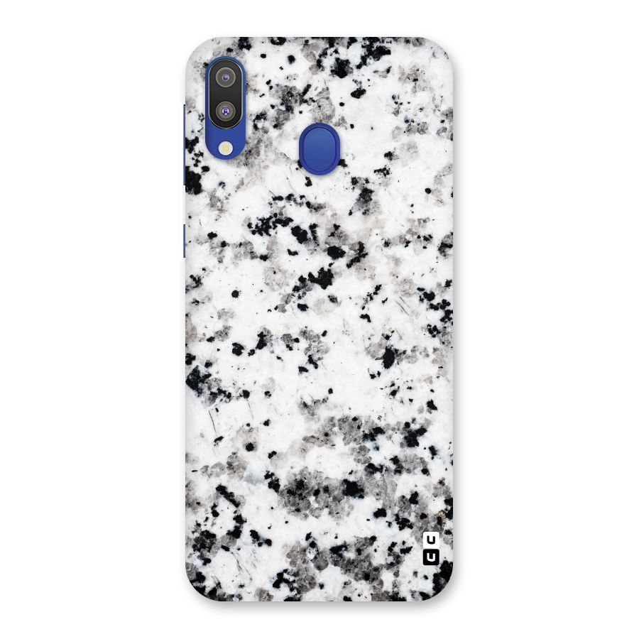 Charcoal Spots Marble Back Case for Galaxy M20