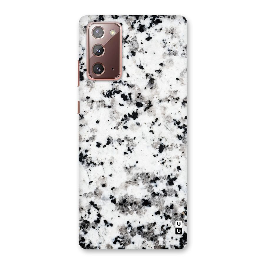 Charcoal Spots Marble Back Case for Galaxy Note 20