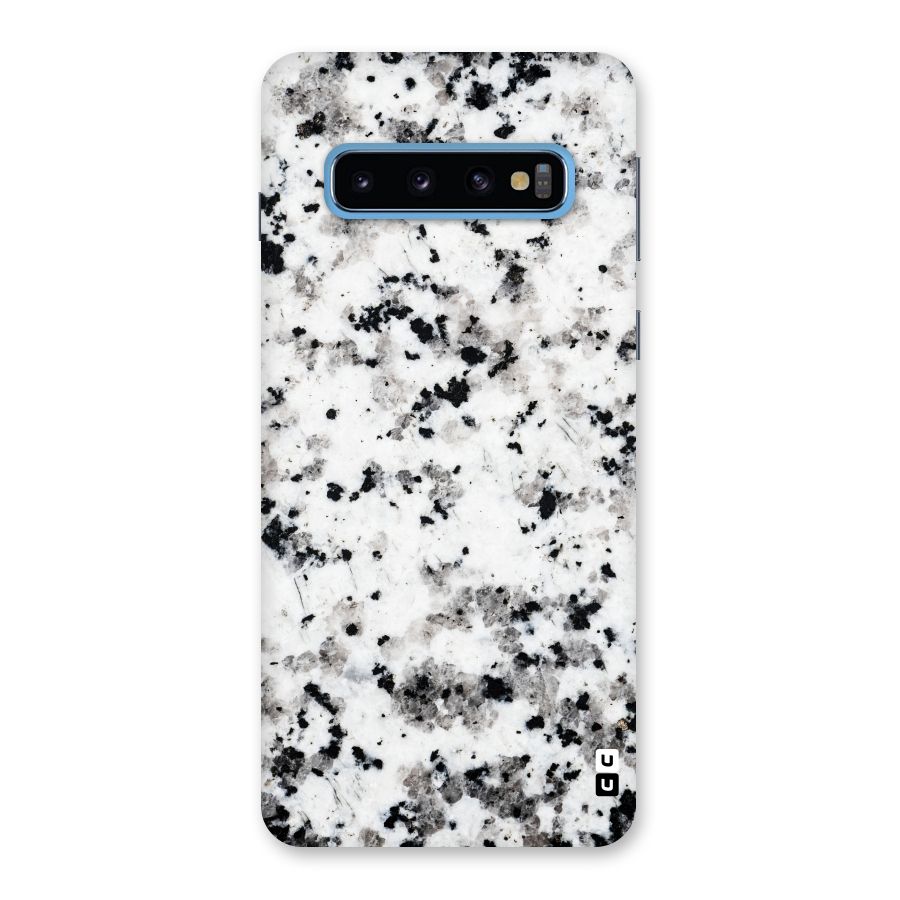 Charcoal Spots Marble Back Case for Galaxy S10