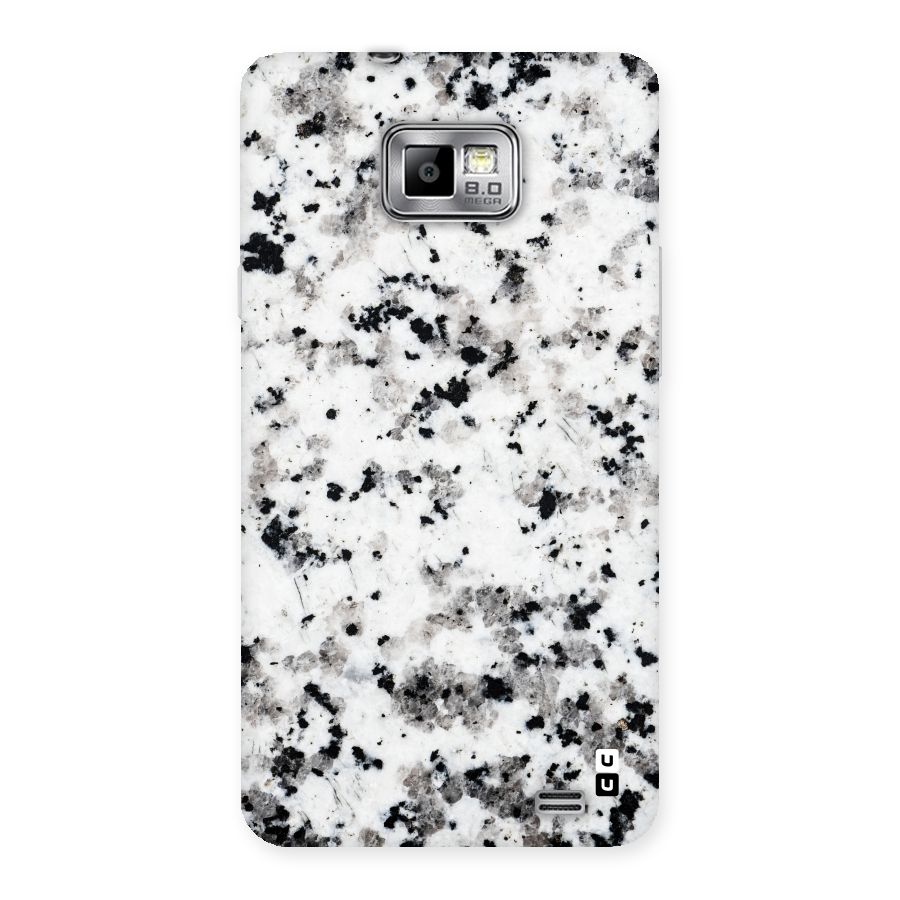 Charcoal Spots Marble Back Case for Galaxy S2