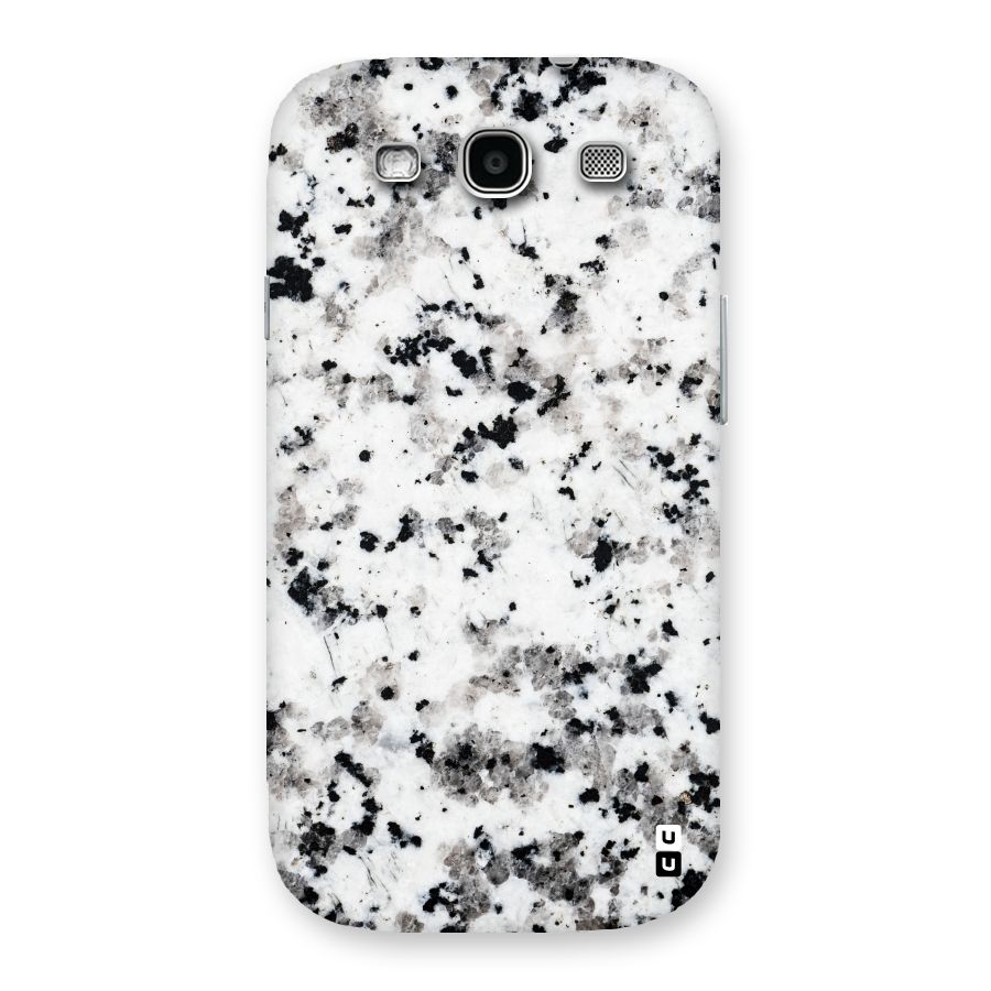 Charcoal Spots Marble Back Case for Galaxy S3