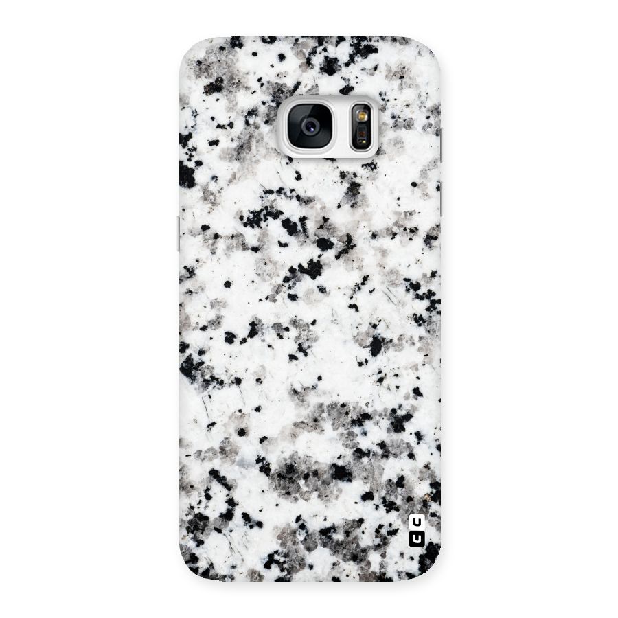 Charcoal Spots Marble Back Case for Galaxy S7 Edge