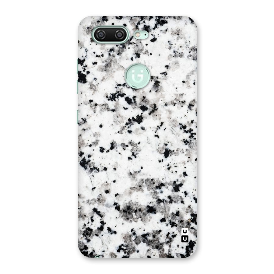 Charcoal Spots Marble Back Case for Gionee S10