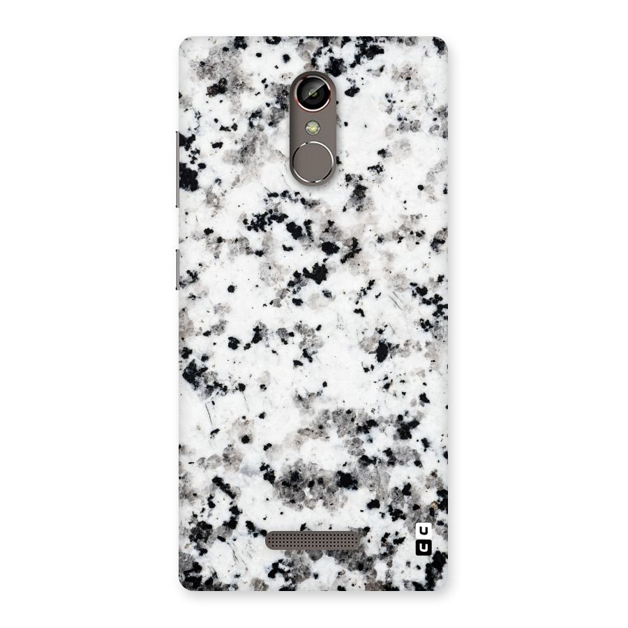 Charcoal Spots Marble Back Case for Gionee S6s