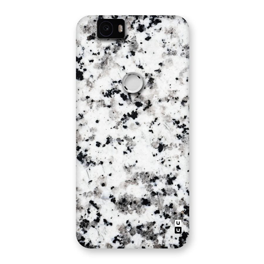 Charcoal Spots Marble Back Case for Google Nexus-6P