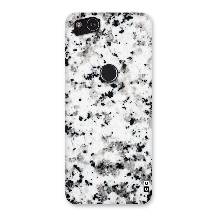 Charcoal Spots Marble Back Case for Google Pixel 2