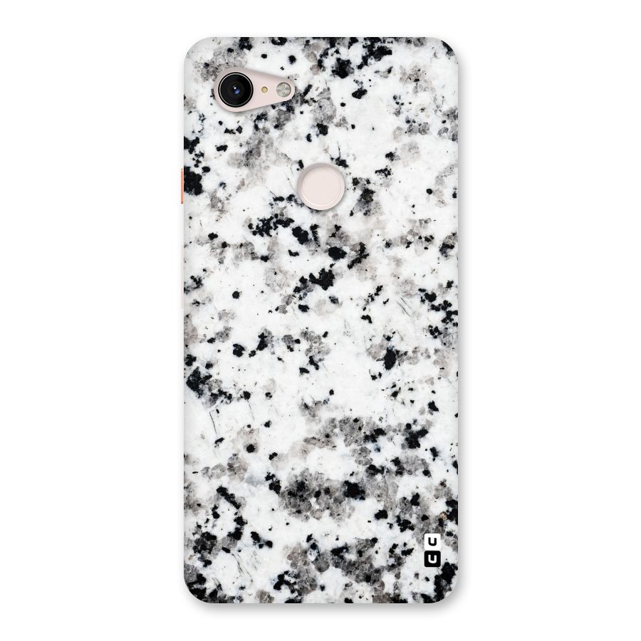 Charcoal Spots Marble Back Case for Google Pixel 3 XL