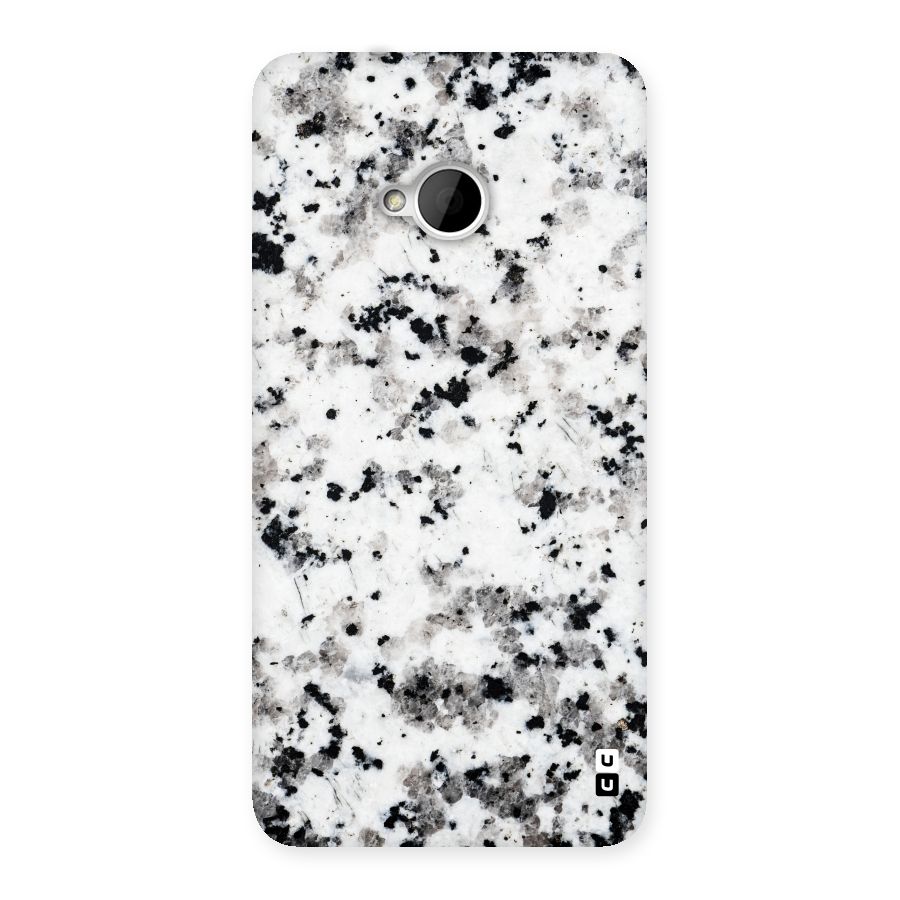 Charcoal Spots Marble Back Case for HTC One M7