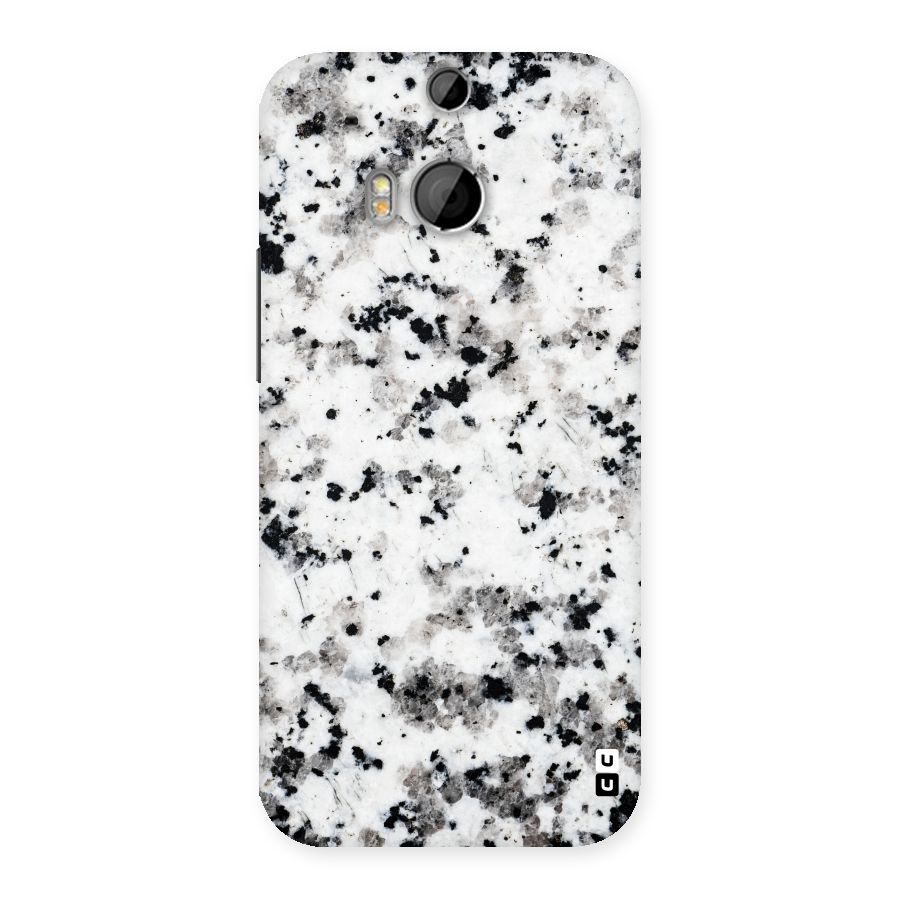 Charcoal Spots Marble Back Case for HTC One M8