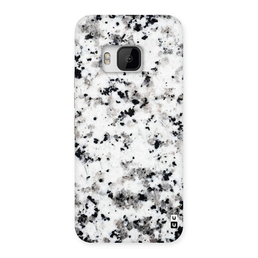 Charcoal Spots Marble Back Case for HTC One M9