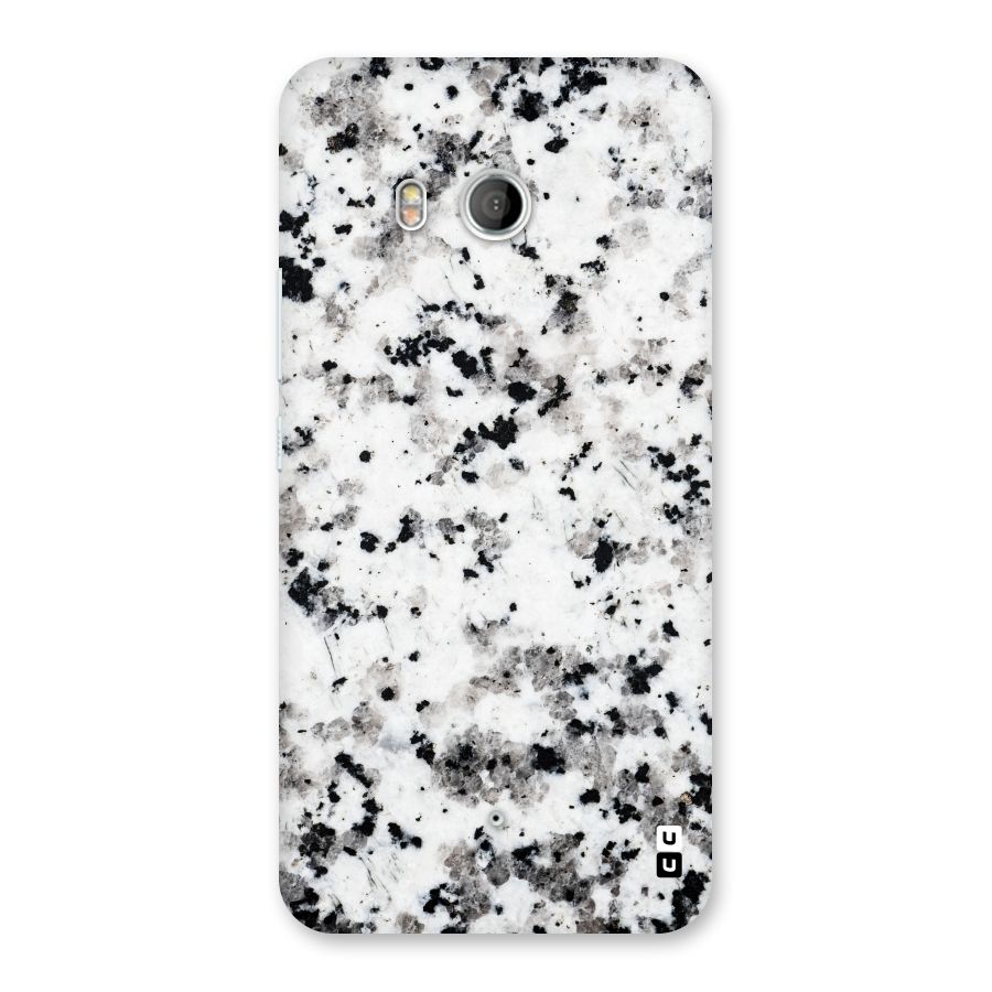 Charcoal Spots Marble Back Case for HTC U11