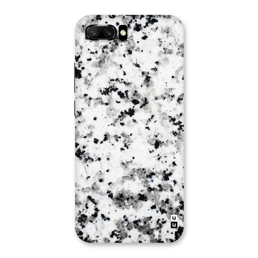 Charcoal Spots Marble Back Case for Honor 10