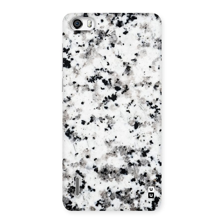 Charcoal Spots Marble Back Case for Honor 6