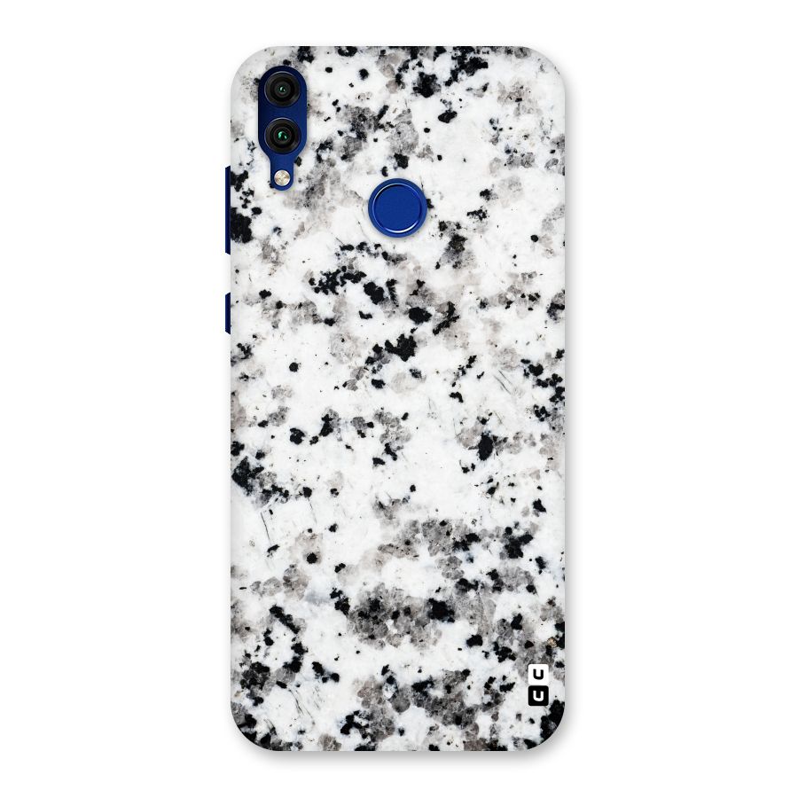 Charcoal Spots Marble Back Case for Honor 8C