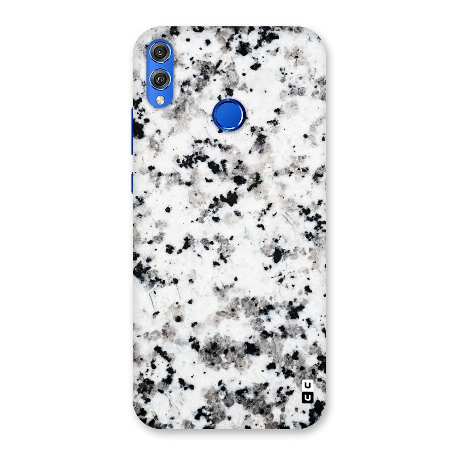 Charcoal Spots Marble Back Case for Honor 8X