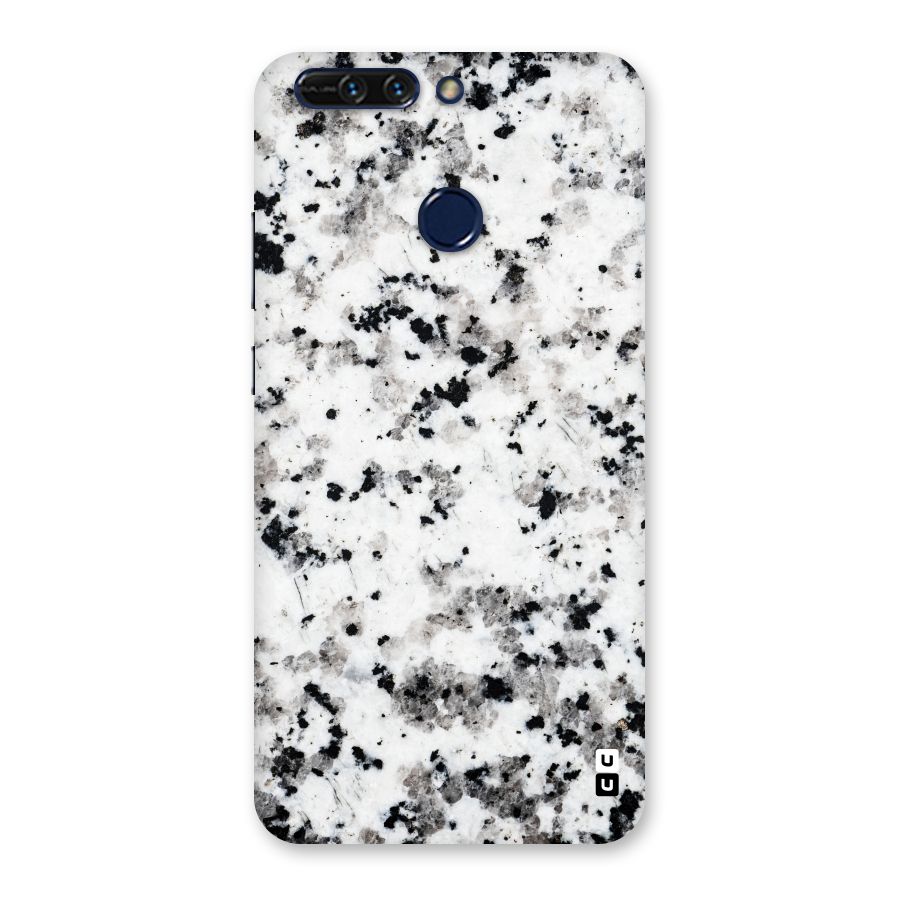 Charcoal Spots Marble Back Case for Honor 8 Pro