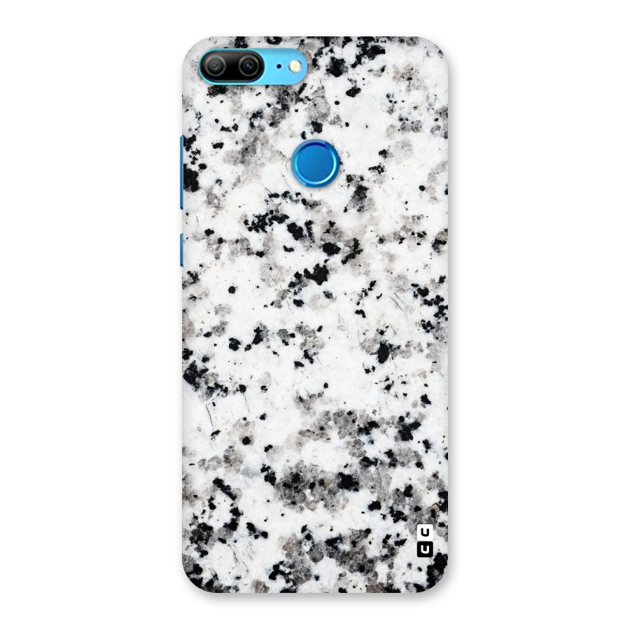Charcoal Spots Marble Back Case for Honor 9 Lite
