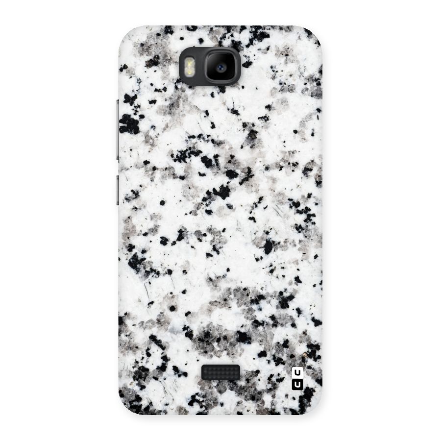 Charcoal Spots Marble Back Case for Honor Bee