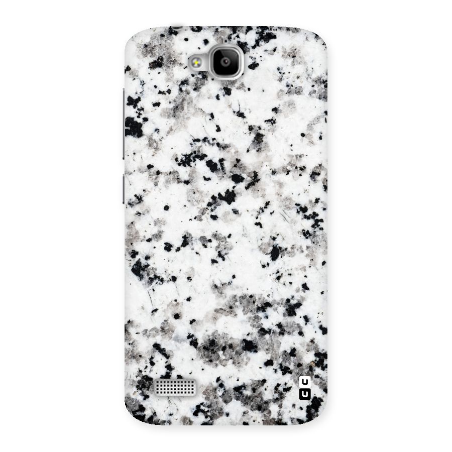 Charcoal Spots Marble Back Case for Honor Holly