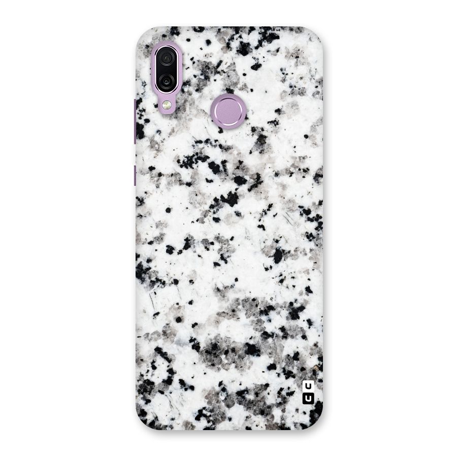 Charcoal Spots Marble Back Case for Honor Play