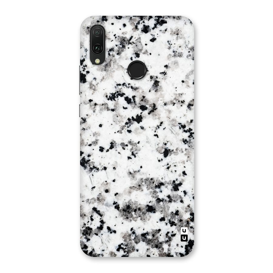 Charcoal Spots Marble Back Case for Huawei Y9 (2019)