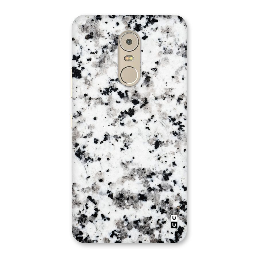 Charcoal Spots Marble Back Case for Lenovo K6 Note