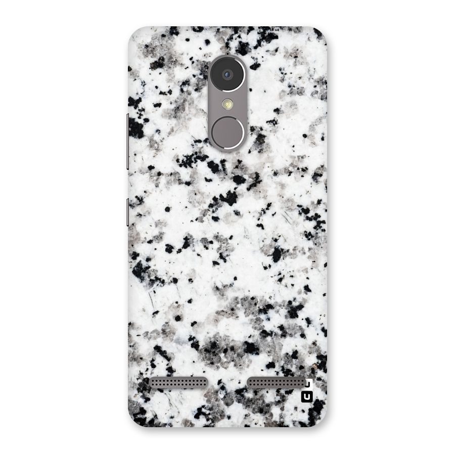 Charcoal Spots Marble Back Case for Lenovo K6 Power
