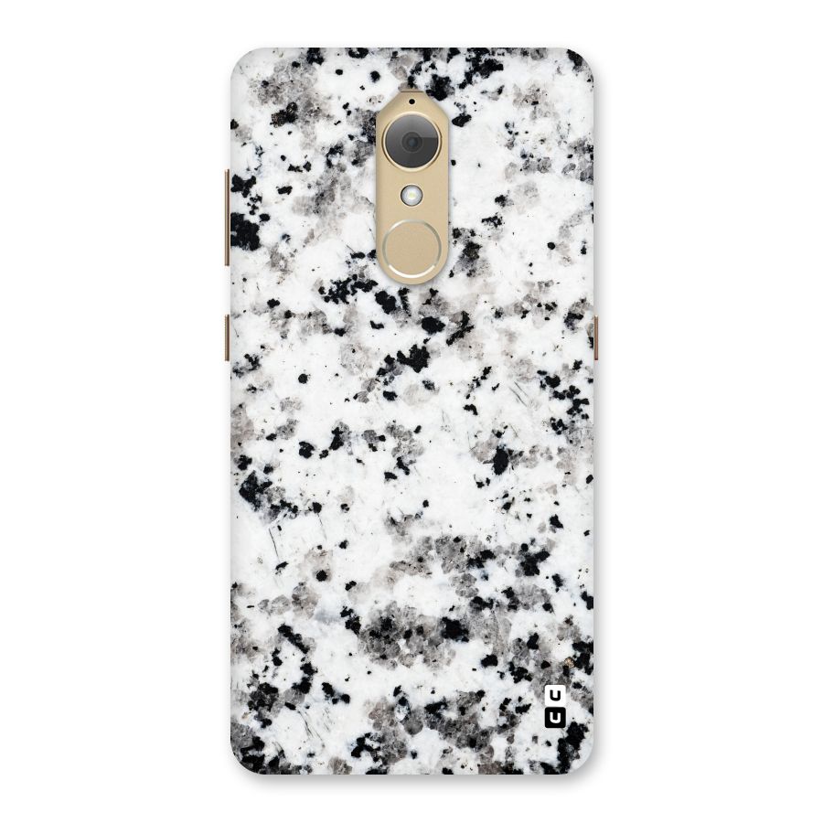 Charcoal Spots Marble Back Case for Lenovo K8