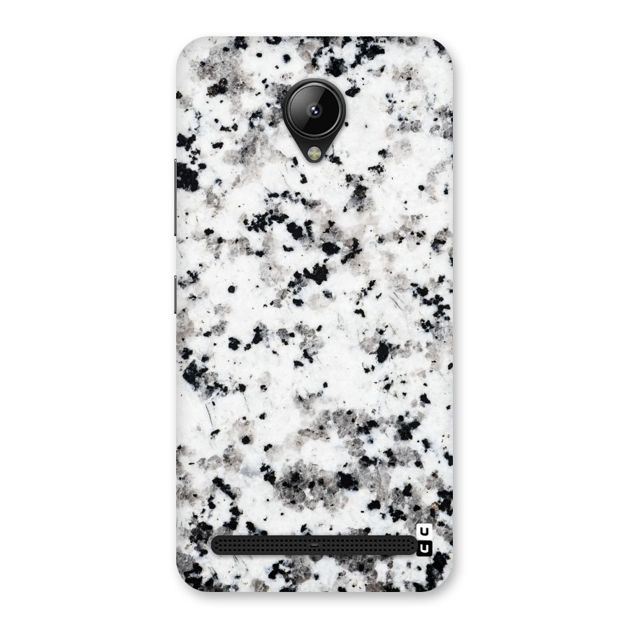 Charcoal Spots Marble Back Case for Lenovo C2