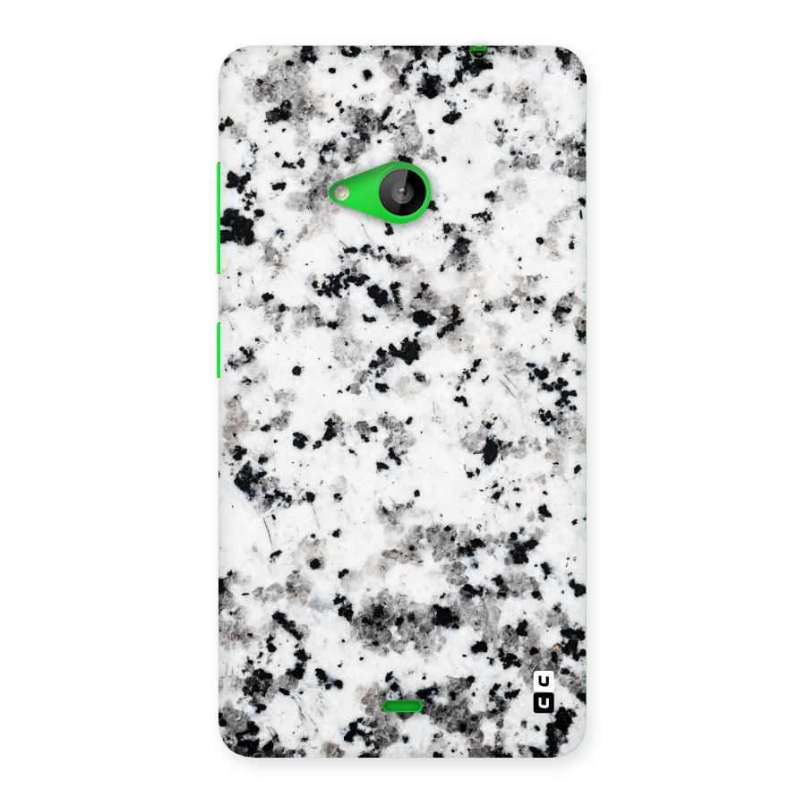Charcoal Spots Marble Back Case for Lumia 535