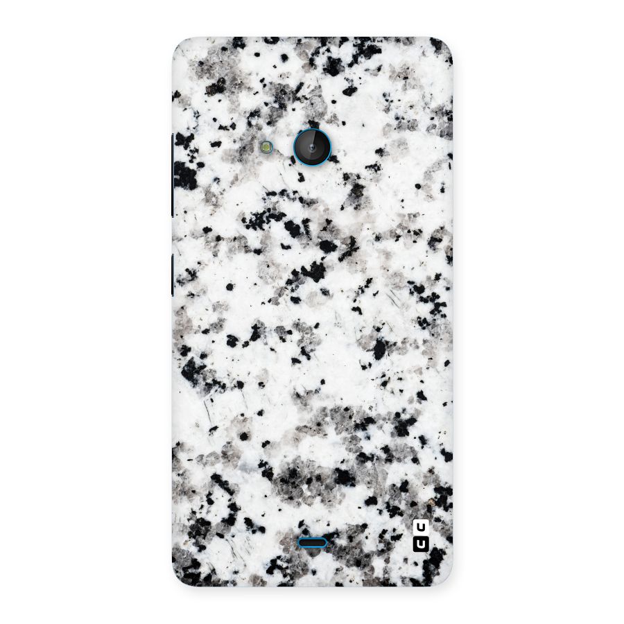 Charcoal Spots Marble Back Case for Lumia 540