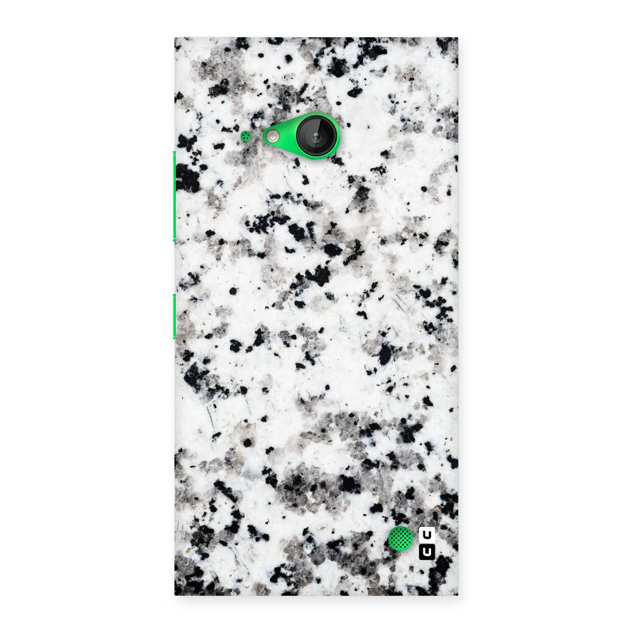 Charcoal Spots Marble Back Case for Lumia 730