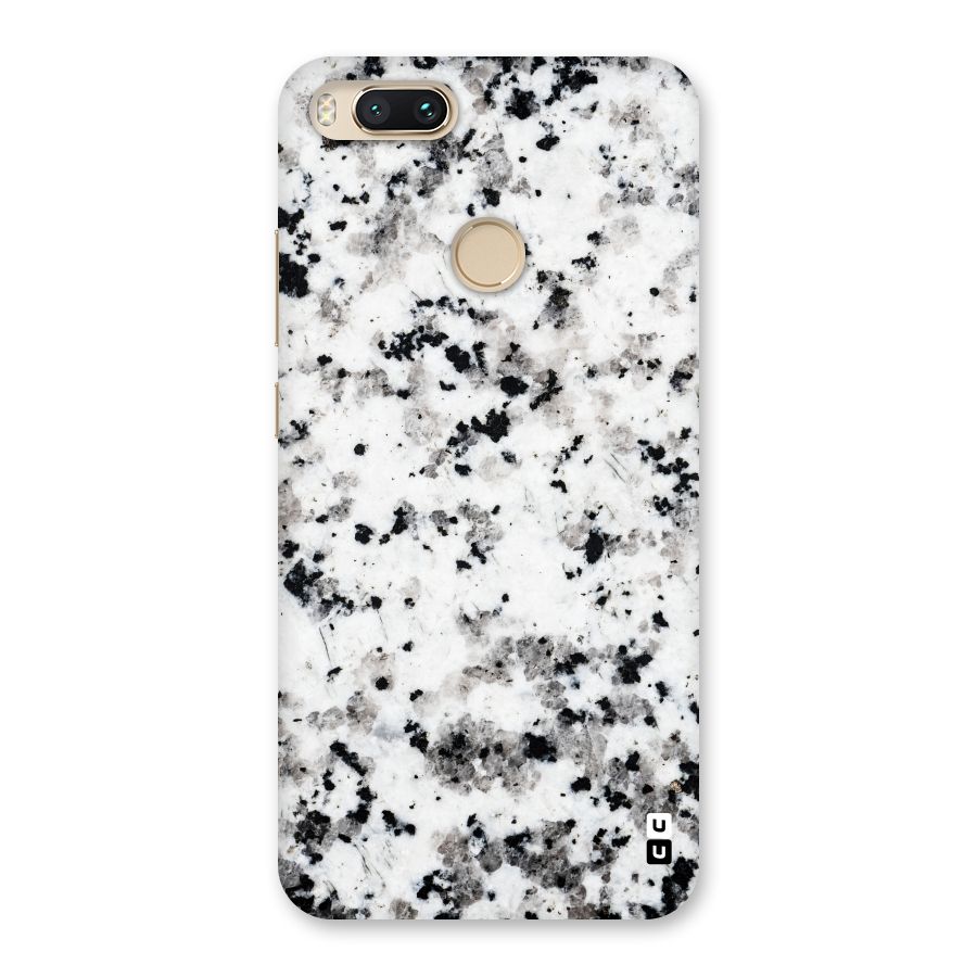 Charcoal Spots Marble Back Case for Mi A1