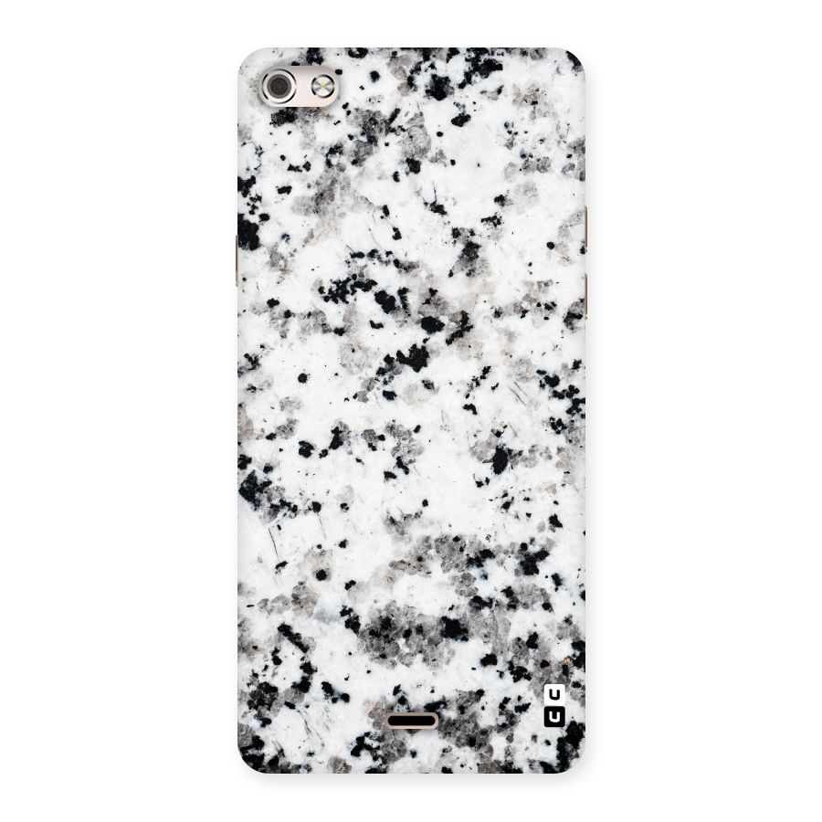 Charcoal Spots Marble Back Case for Micromax Canvas Silver 5