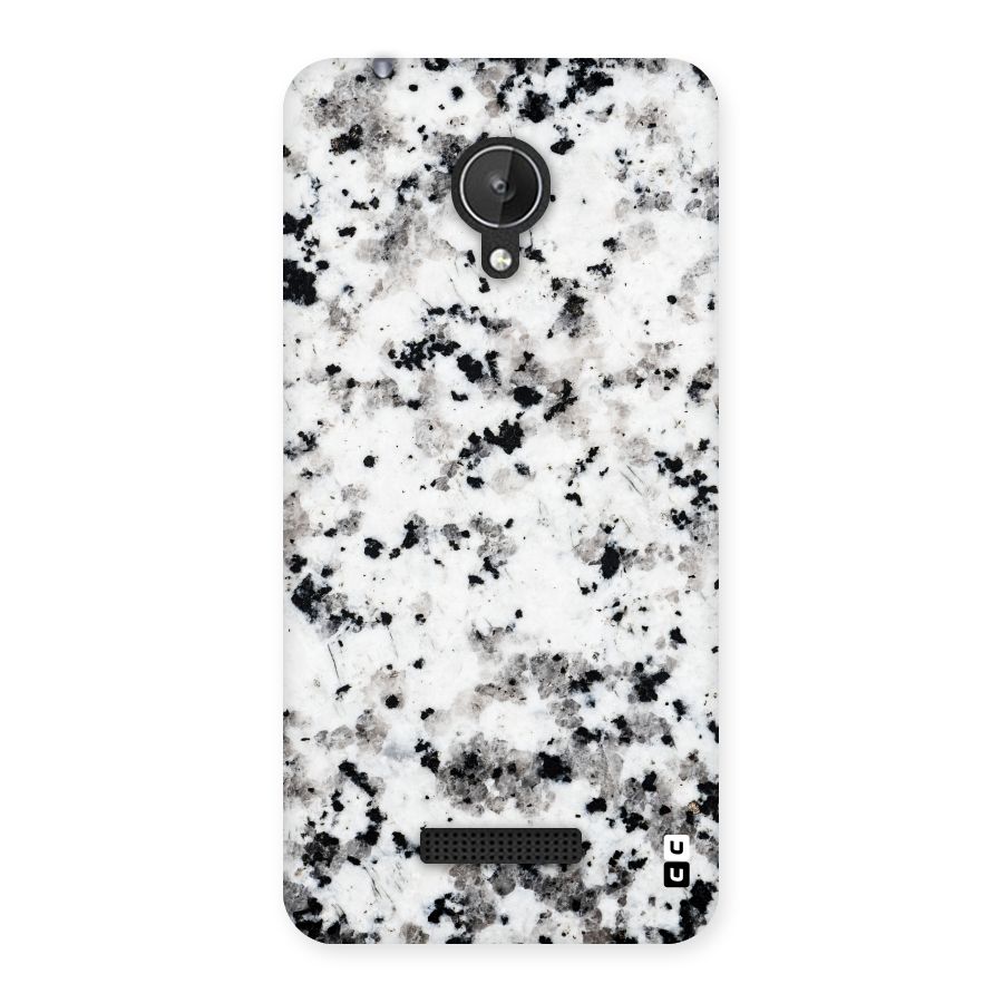 Charcoal Spots Marble Back Case for Micromax Canvas Spark Q380