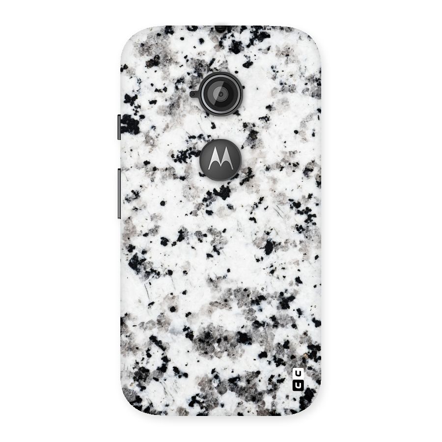 Charcoal Spots Marble Back Case for Moto E 2nd Gen