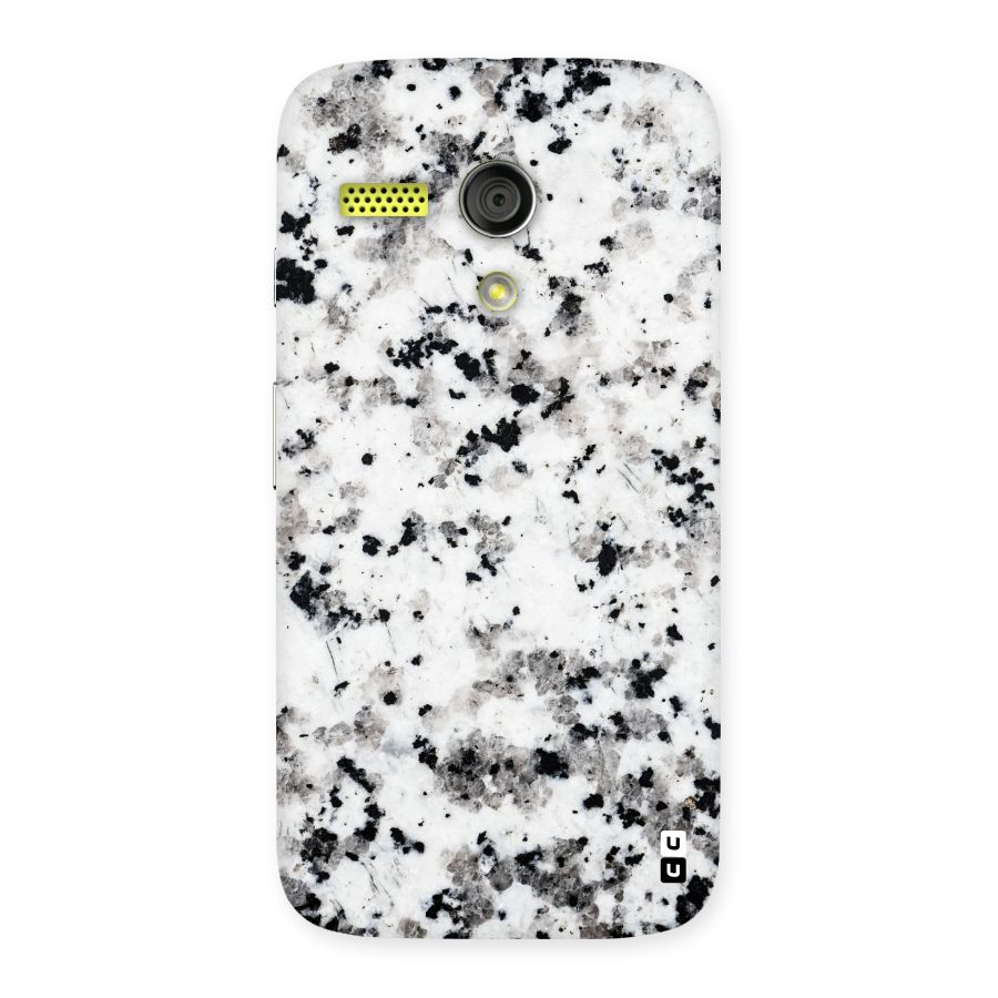 Charcoal Spots Marble Back Case for Moto G